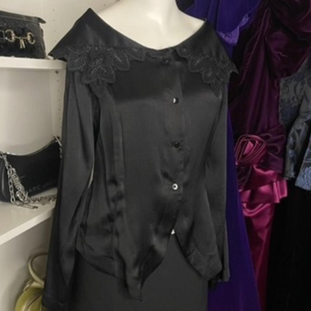vintage silk blouse